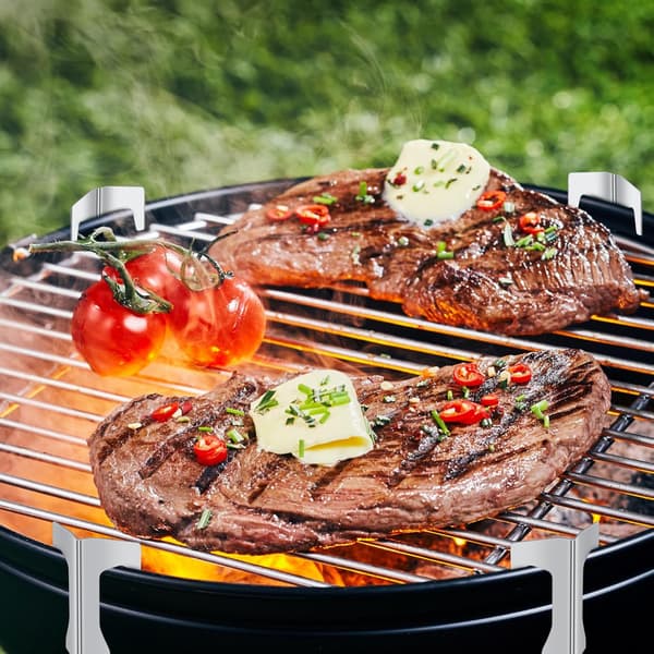 Sæt med 4 afstandsstykker til bålplade, universelle afstandsstykker i rustfrit stål, tilbehør til bålplade, bålfad, kuglegrill og BBQ-disk