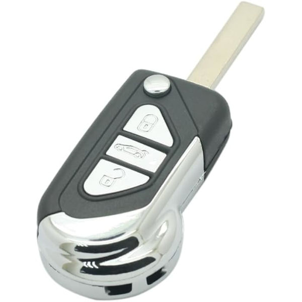 VA2-bladersättning nyckelskal kompatibel med CITROEN DS3 C3 Keyless Entry Remote Flip Ke 3 Button