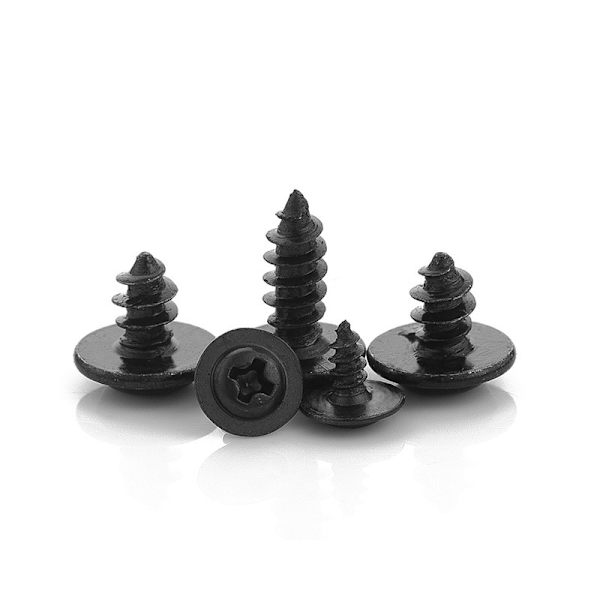 340 stk. selvskærende skruer assorteret M3 M3.5 M4 M4.8 sort