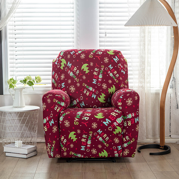 Julbrev, stretchig sofföverdrag 1-sits sofföverdrag med arm