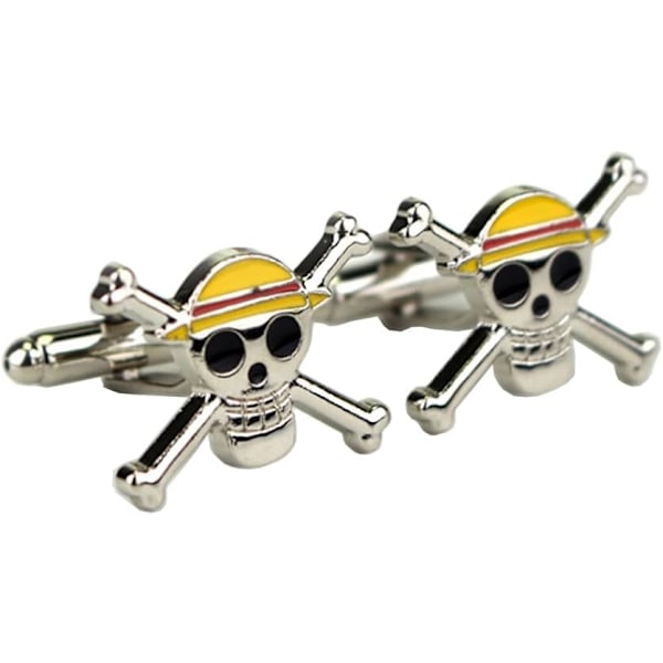 1 stk. Manchetknapper Luffy Skull Manchetknapper Herretilbehør Gaver
