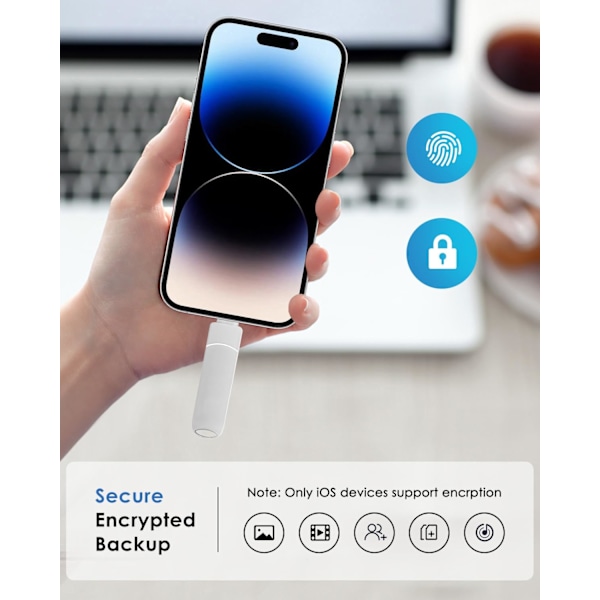 Pakke 512GB USB Flash Drive USB Flash Drive til iPhone Ekstern Harddisk iPhone Lagerdrev USB C Flash Drive til Smartphones