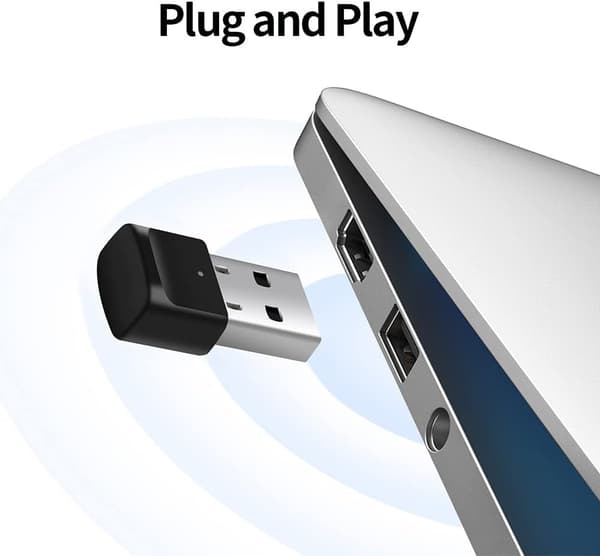 Bluetooth 5.0 -sovitin, Plug and Play USB Bluetooth -sovitin tietokoneelle, Bl