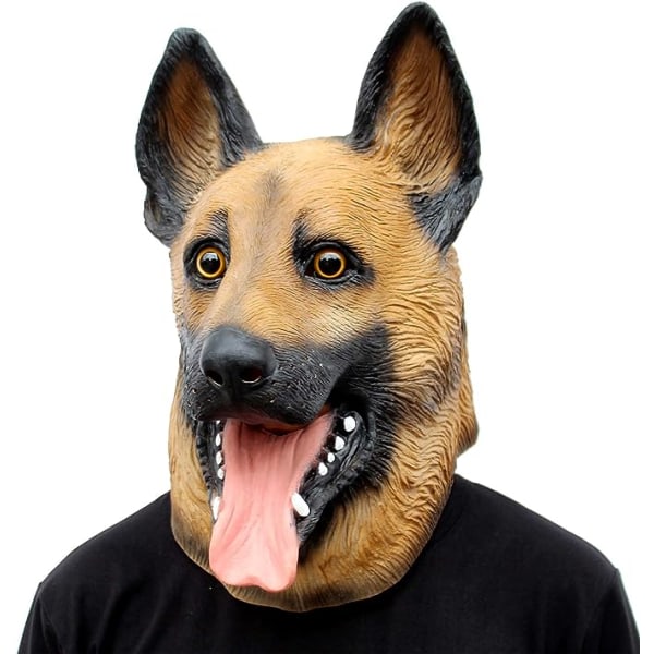 Dog Head Mask Halloween Party Dog Costume Masks Super Bowl Mask Underdog Costume Latex Animal Head M