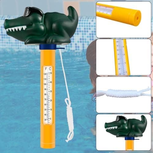 2 stk. Nem at Læse Flydende Pool Termometer - Swimming Pool Termometer - Vandtemperatur Termometer til Pools og Spas