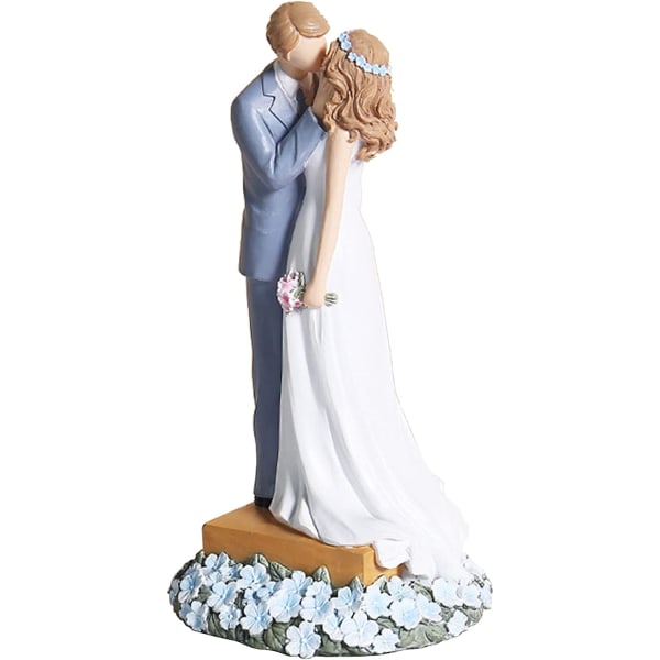 Statue av pardekorasjoner av gâteau de mariage, figurer de