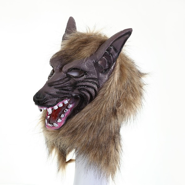 Halloween Varulv Kostume Ulvekløer Hovedmaske Med Fang Ghost Festival Maske