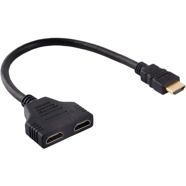 HDMI-kabelsplitter 1080p HDMI hann til dobbel HDMI hunn 1 til 2 Wa
