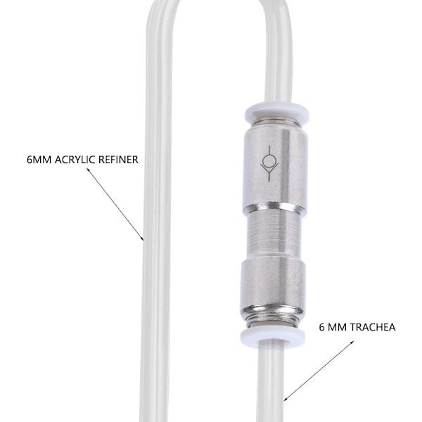 6mm Rustfrit Stål CO2 Kontraventil til Akvarie Luftpumpe