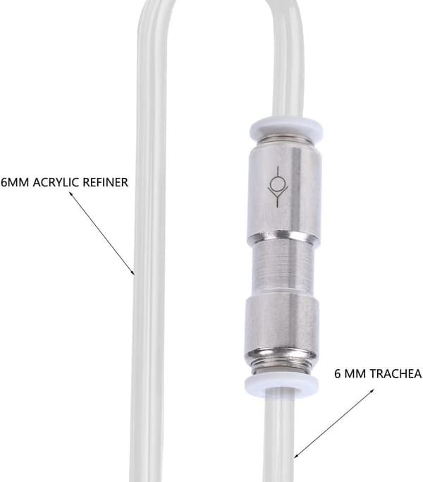 6mm Rustfritt Stål CO2 Tilbakeslagsventil for Akvarium Luftpumpe