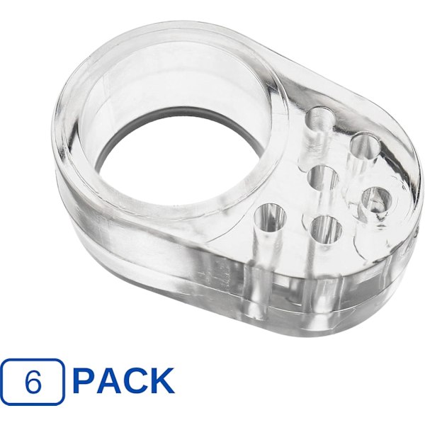 31×23×13 mm Ovenkahvan pysäyttimet, 6 kpl, Estävät seinävaurioita, Läpinäkyvä, Valmistettu joustavasta silikonista, Suojatyynyt