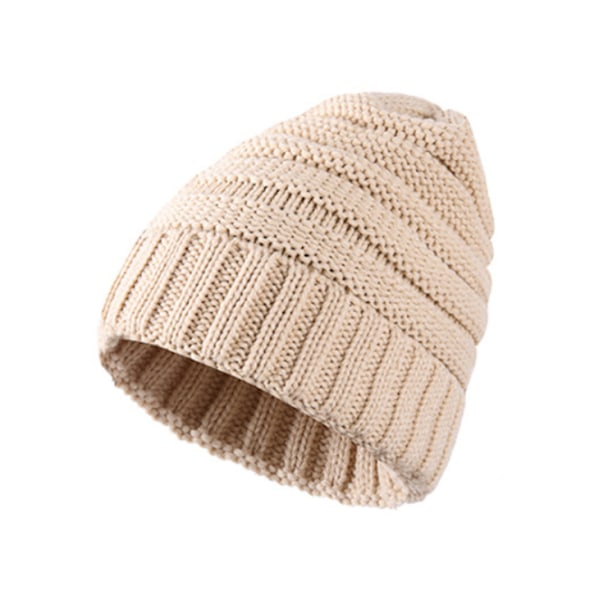 Stickad mössa vintermössa halsduk set stickad fleece bobble touchscree