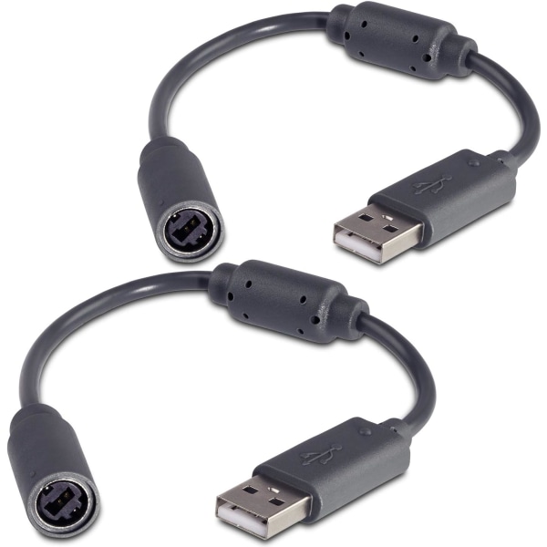 2 kabler – Xbox 360 PC og Xbox360 kablet kontrolleradapter, USB