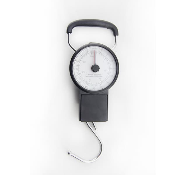 Manuaalinen matkatavara-vaaka, 16 cm, musta (B