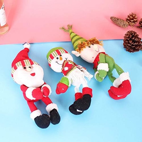 3 Styk Vinflaske Dækning Hugger Holder Flaske Topper Julepynt Spisebord Ornamenter Snemand Julemand E
