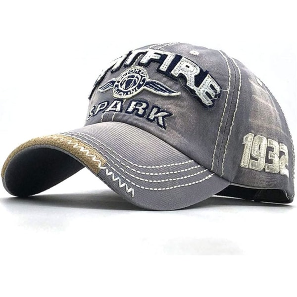 Vintage Baseball Cap Miehet Spark Letters Cap Snapback Hip Hop Flat
