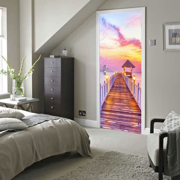 (38.5*200cm*2stk) 3D-effekt plakat dørklistremerke 41