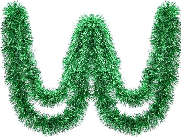 Kimalteleva tinsel-nauha joulukuusen koriste