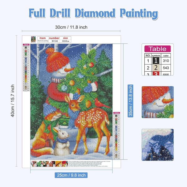 5D dekoration til stuen med diamantmaleri (30*40cm) 71