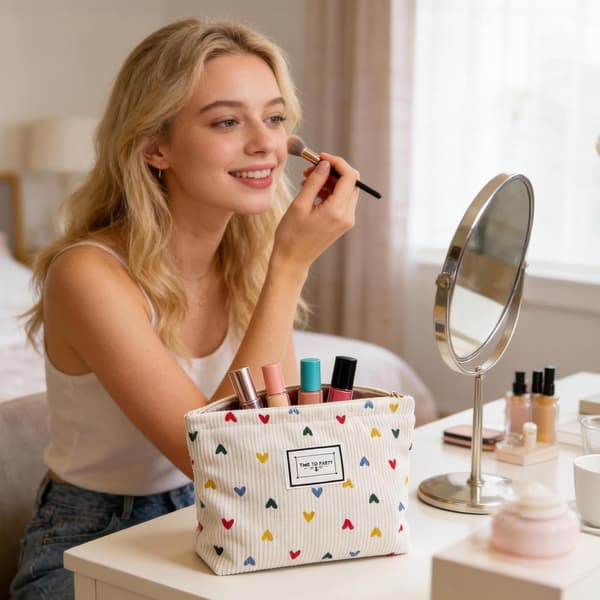 pc Toilettaske til kvinder, makeuptaske, makeuppung, stor makeuptaske