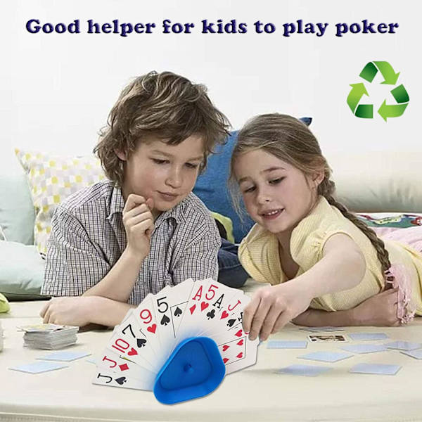 4 kappaletta pokerinpidikettä muovisia pelikorttien pidikettä lasten kortti