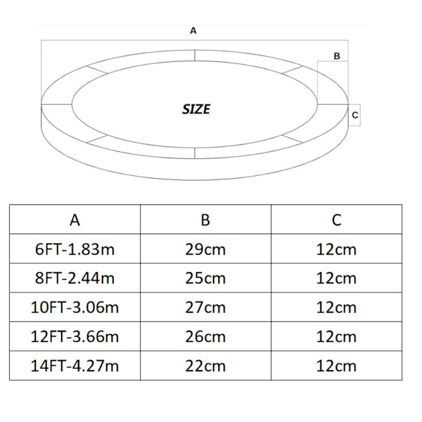 Utendørs Trampolinedeksel for Barn Utendørs Leker Fitness Blå Ø244 cm