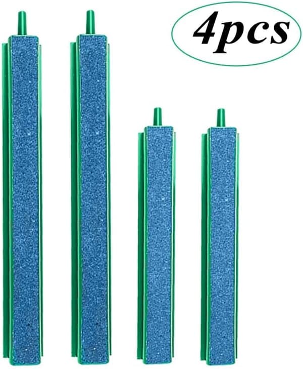Oxygen Diffuser Bar 4 Stykker Luftsten til Akvarium Luftsten Boblebarer Akvarium Luftboble Sten Akvarium Bobler Akvarium Vanddiffusorer til Aqua