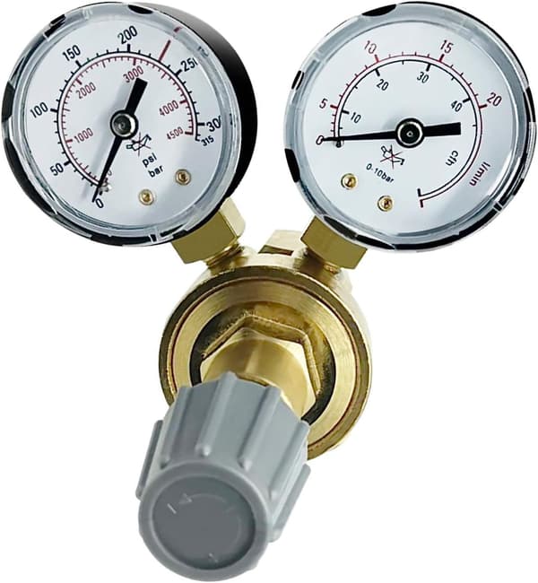 Trycksregulator - Manometer - Argon/CO² Helium skyddsgas - MIG/MAG/TIG/TIG Svetsning - VECTOR WELDING