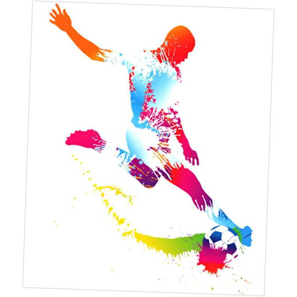 Fotballveggklistremerke Basketballspiller Veggdekor Veggklistremerker Skrell og Lim Veggklistremerke