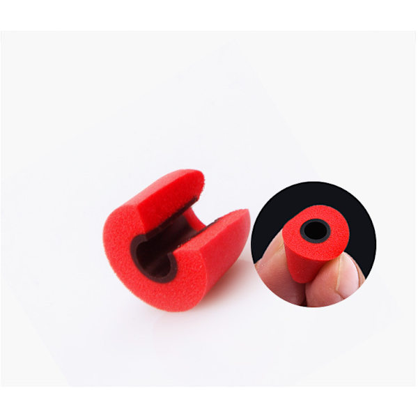 6 stk røde minneskum-ørepropper for 4,5-5 mm ørepropper -