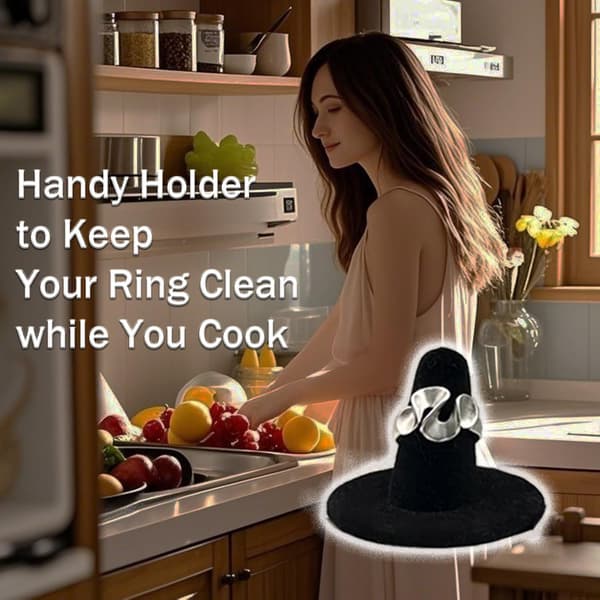 Sort Fløjls Ring Display Stand, 10 stk. Ringholder Display og Ring Organizer, Smykke Display Stand til Ring Opbevaring