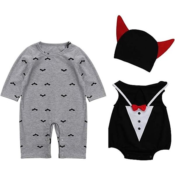 Baby Vinter Gresskar Halloween Romper Nyfødt Body Kostyme kostymer 95