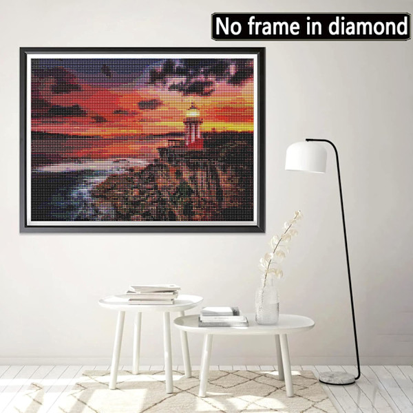 5D Diamantmaleri Fyr 30x40cm Stil 4