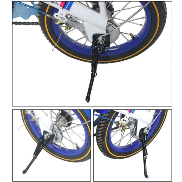 Cykel støtteben, støtteben til 12'' børnecykel, cykelstativ til 12 tommer premium stål Rea