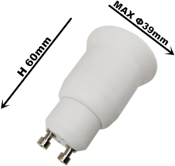 PCS GU10 - E27 -sovitin, LED-lampun kanta GU10 - E26 -lampunpidinmuunnin