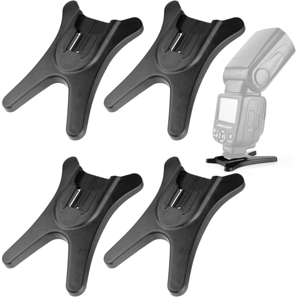 Kamera Flash Stativ Flash Speedlight Hot Shoe Mount Stativ med 1/4\" Metal Stativgevind til