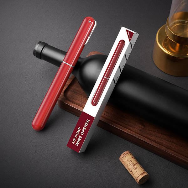 Bärbar luftpump vinöppnare stift pneumatisk korkskruv