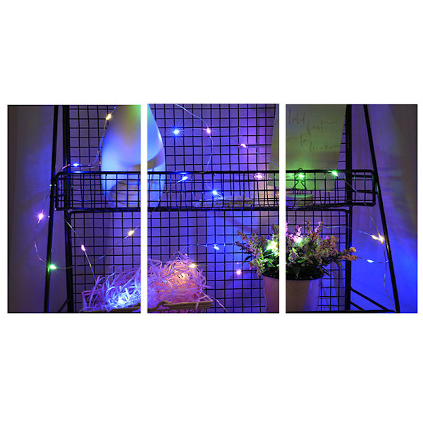 LED-valoköynnös lahjapakkauksen koristeluun (värikäs)