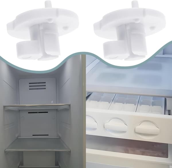 Vit 4-pack Kylskåpsventilationsklämma Spännklämma Kompatibel med Låsskruvar