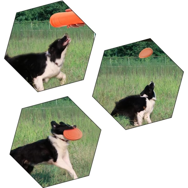 Orange + Rouge - 2 stk Frisbee til hund, Frisbee til hund jo