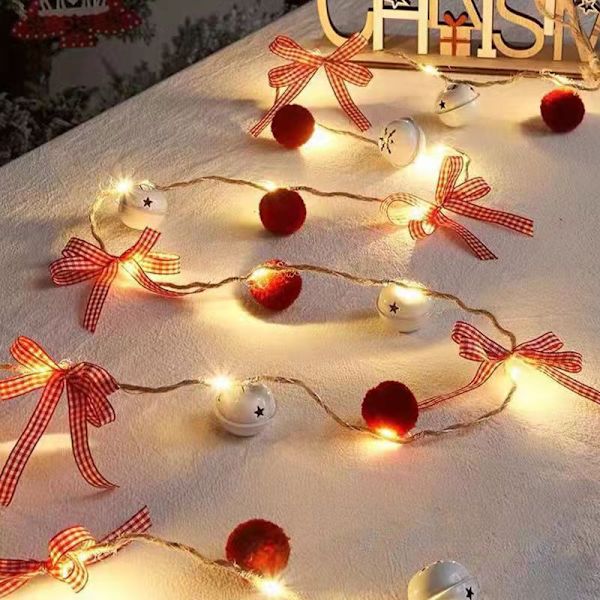 LED-joulukello-valosarja tandem-lyhty juhla-asu