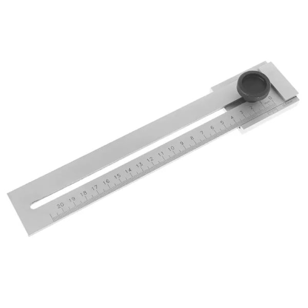 200mm parallel markør snor lineal - Kulstofstål - Krom overflade