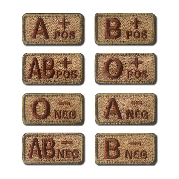 Broderet blodtype strimmel (B+)