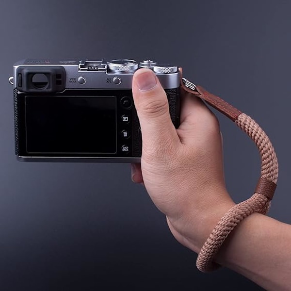 Mjuk kamerahandrem, repkamerahandrem för DSLR-systemkamera justerbar säkerhet S Beige