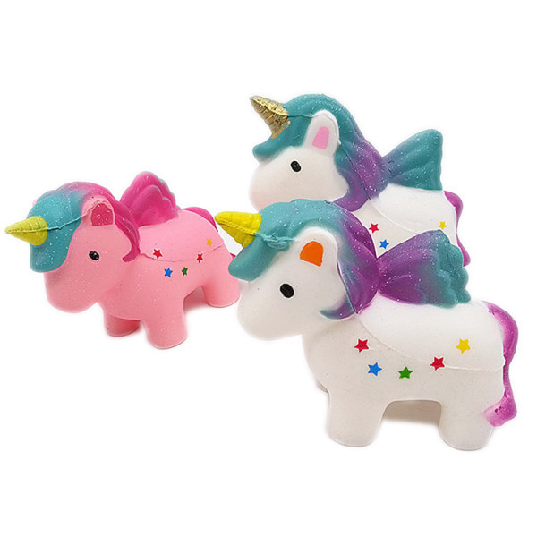Enhörning Squishy Fidget Leksaker Barnpresenter Festgåvor Långsam Stigande