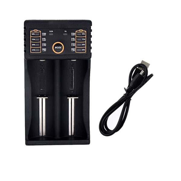 LiitoKala lii-202 Mini USB Multifunktions Batterieladegerät Kompatibel 118650 26650 16340 14500