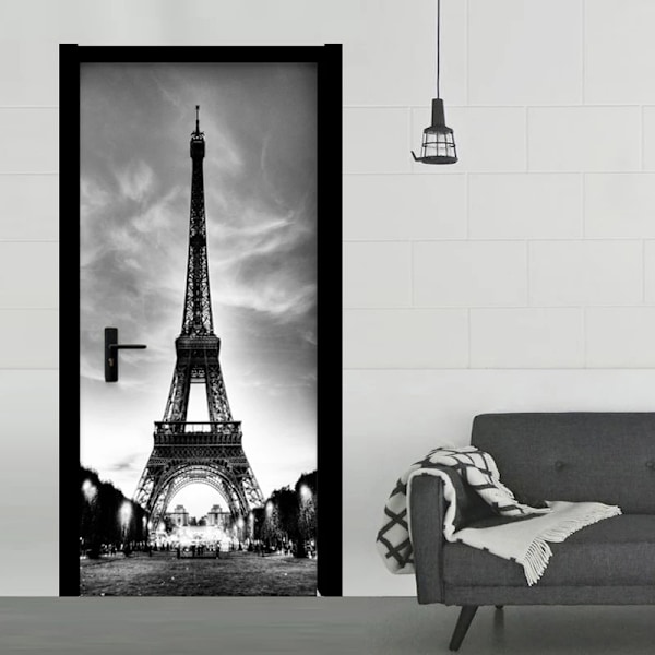 77x200cm Dørklistremerke Trompe l'oeil-effekt 3D-tapet (Stil 5)