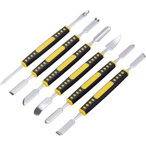 (6 Pack)Elektronik Reparationsverktyg Dubbeländad Metall Spudger Set D