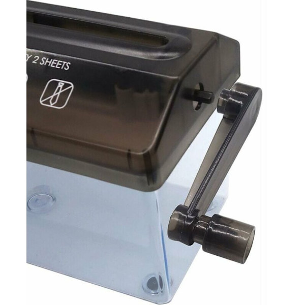 A4-papirshredder - Bærbar manuell dokumentshredder for kontor,