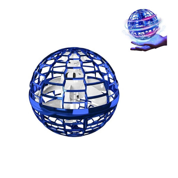 （Blue）Flying Orb Ball, 2023 oppgradert Flying Ball-leksak, Handkontrollerad Boomerang Hover Ball, Flyi